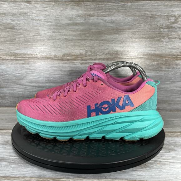 Hoka One One Women’s Rincon 3 Purple Athletic Running Shoes Size 8 B - Picture 1 of 15